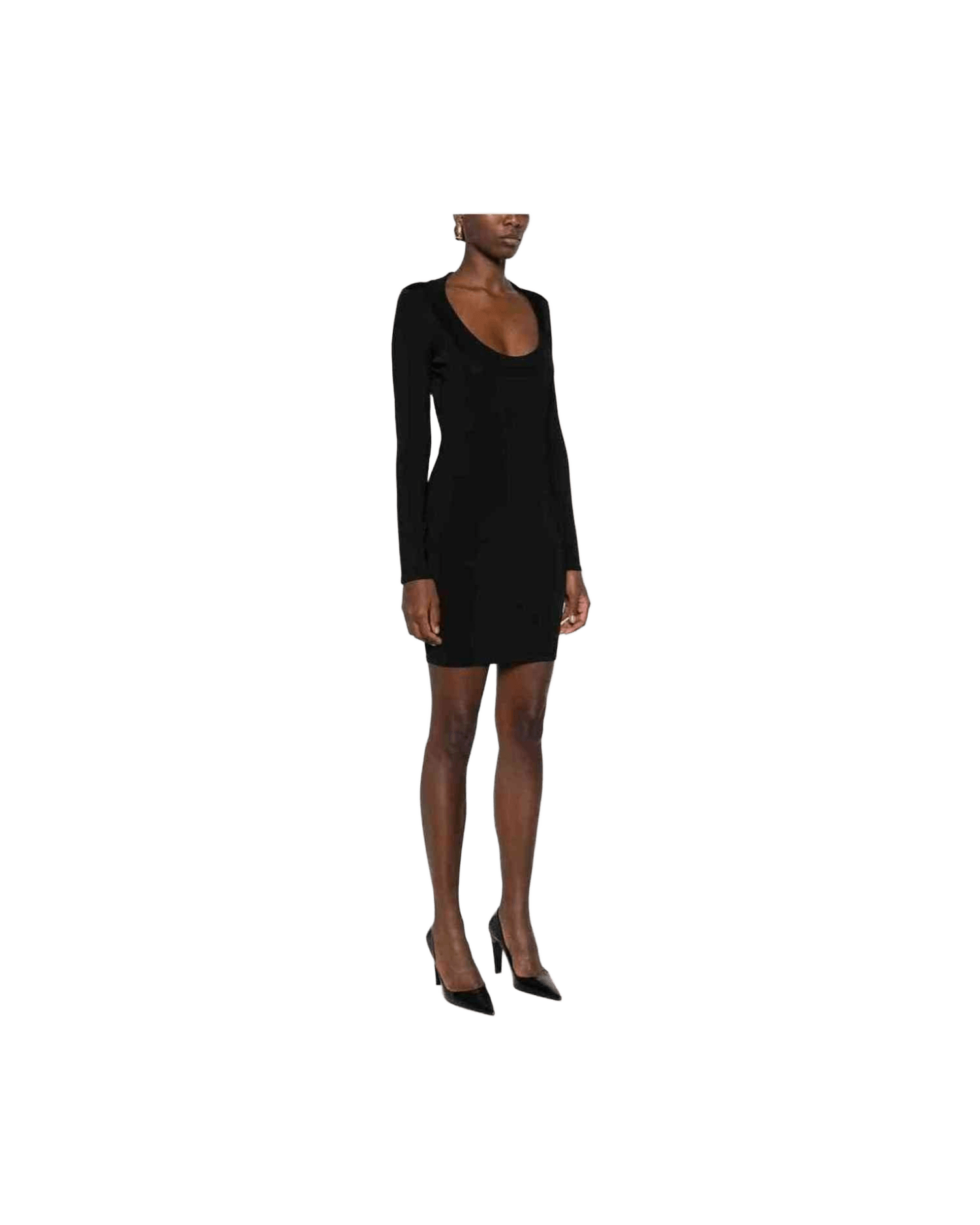 Saint Laurent DéColleté Mini Dress Glam Steals