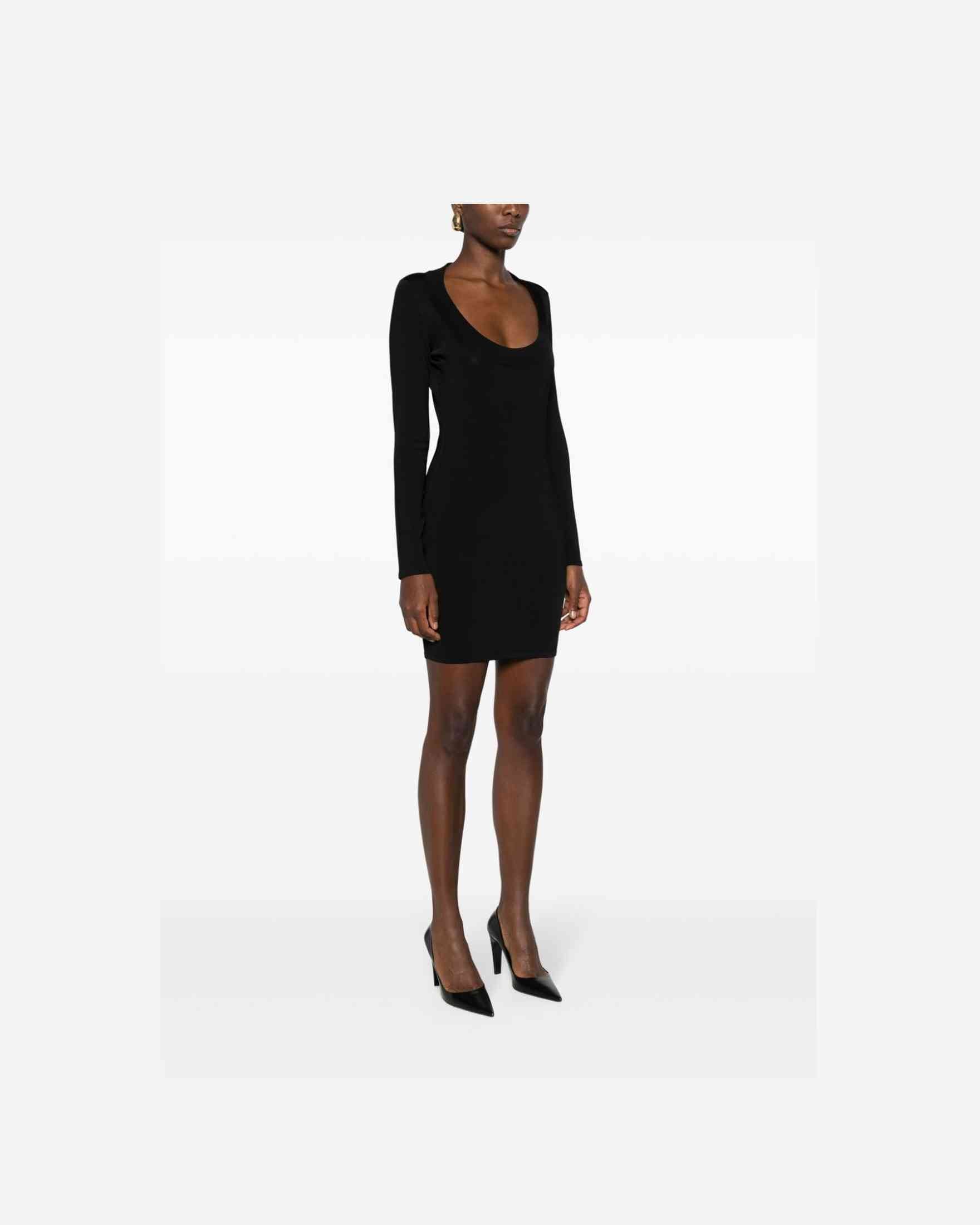 Saint Laurent Décolleté Mini Dress Glam Steals