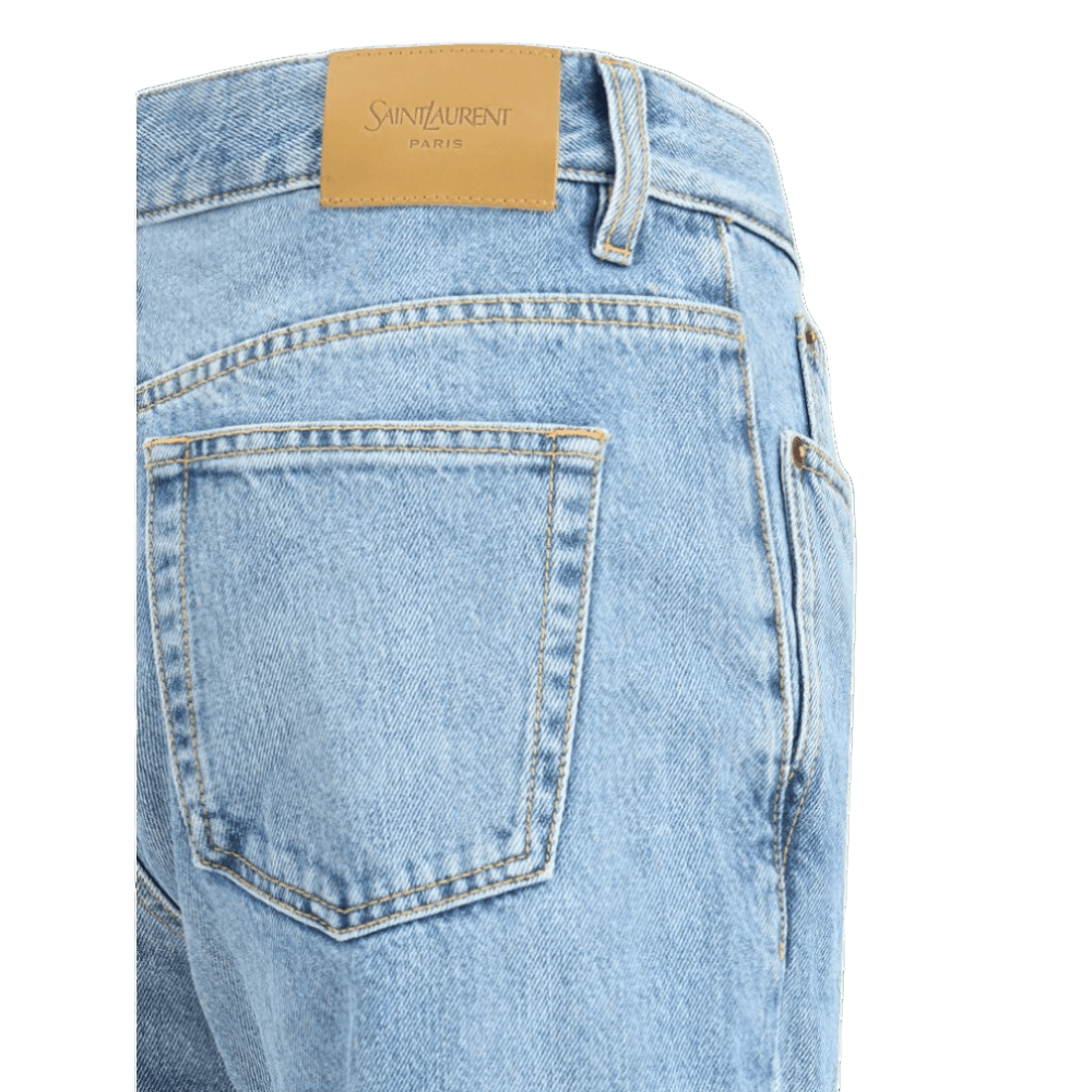 Saint Laurent Denim Nico Low Rise Jeans in Bahamas Glam Steals