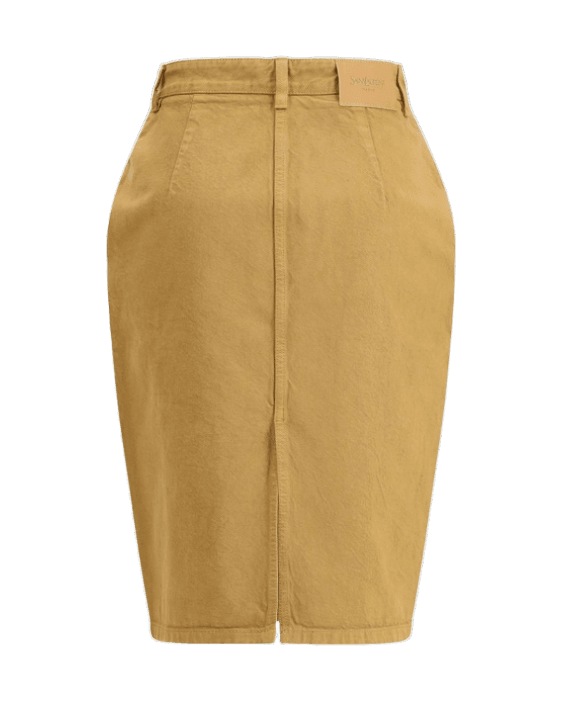 Saint Laurent Denim Pencil Skirt Glam Steals