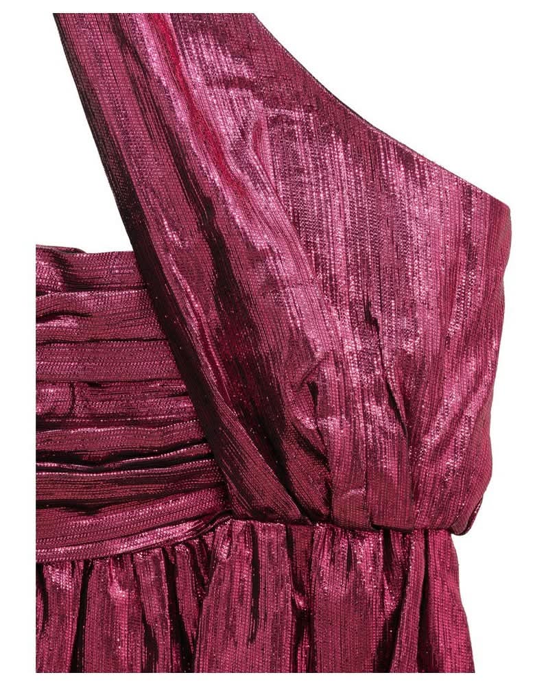Saint Laurent Fuchsia Viscose Short Dress