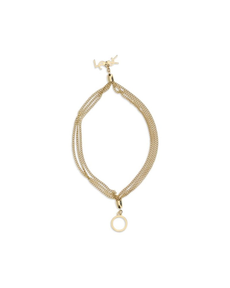 Saint Laurent Gold Brass Bracelet Glam Steals