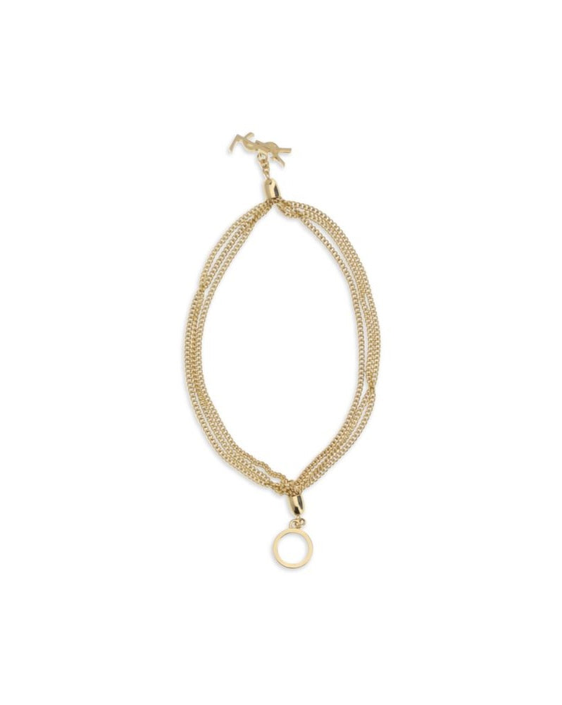 Saint Laurent Gold Brass Bracelet Glam Steals