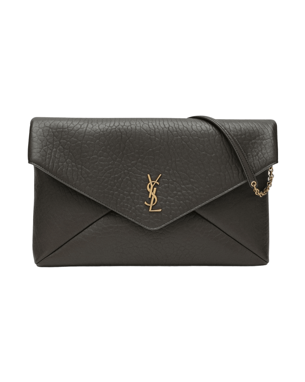 Saint Laurent Green Xxl Moss Envelope Cassandre Clutch