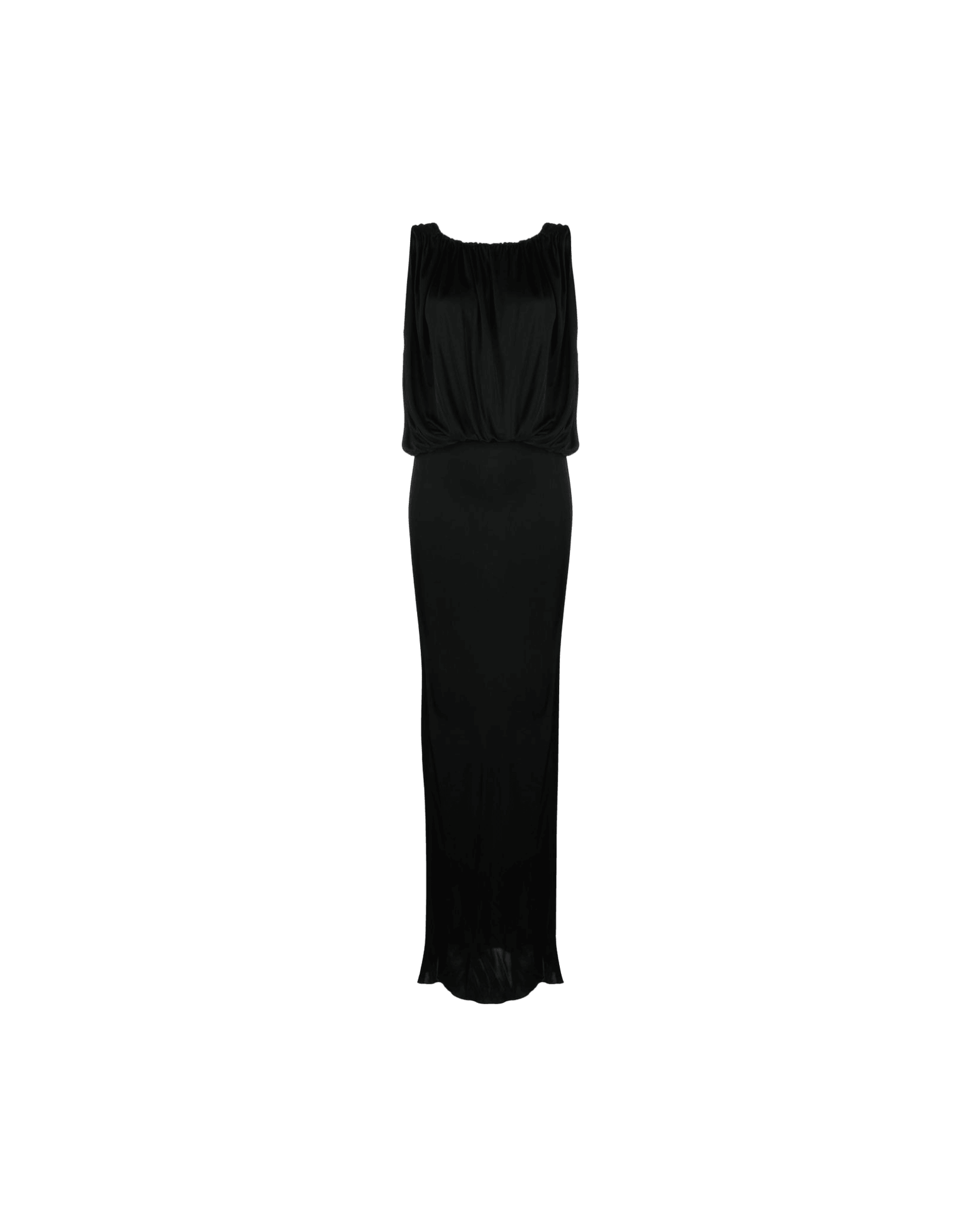 Saint Laurent Jersey Draped Sleeveless Dress Glam Steals