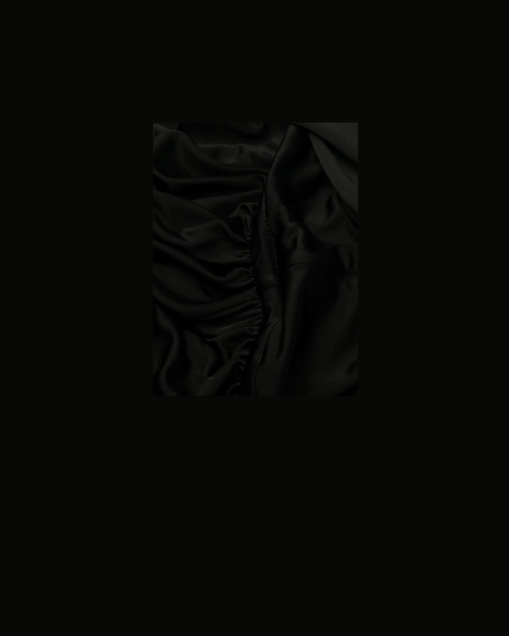 Saint Laurent Jersey Draped Sleeveless Dress Dresses