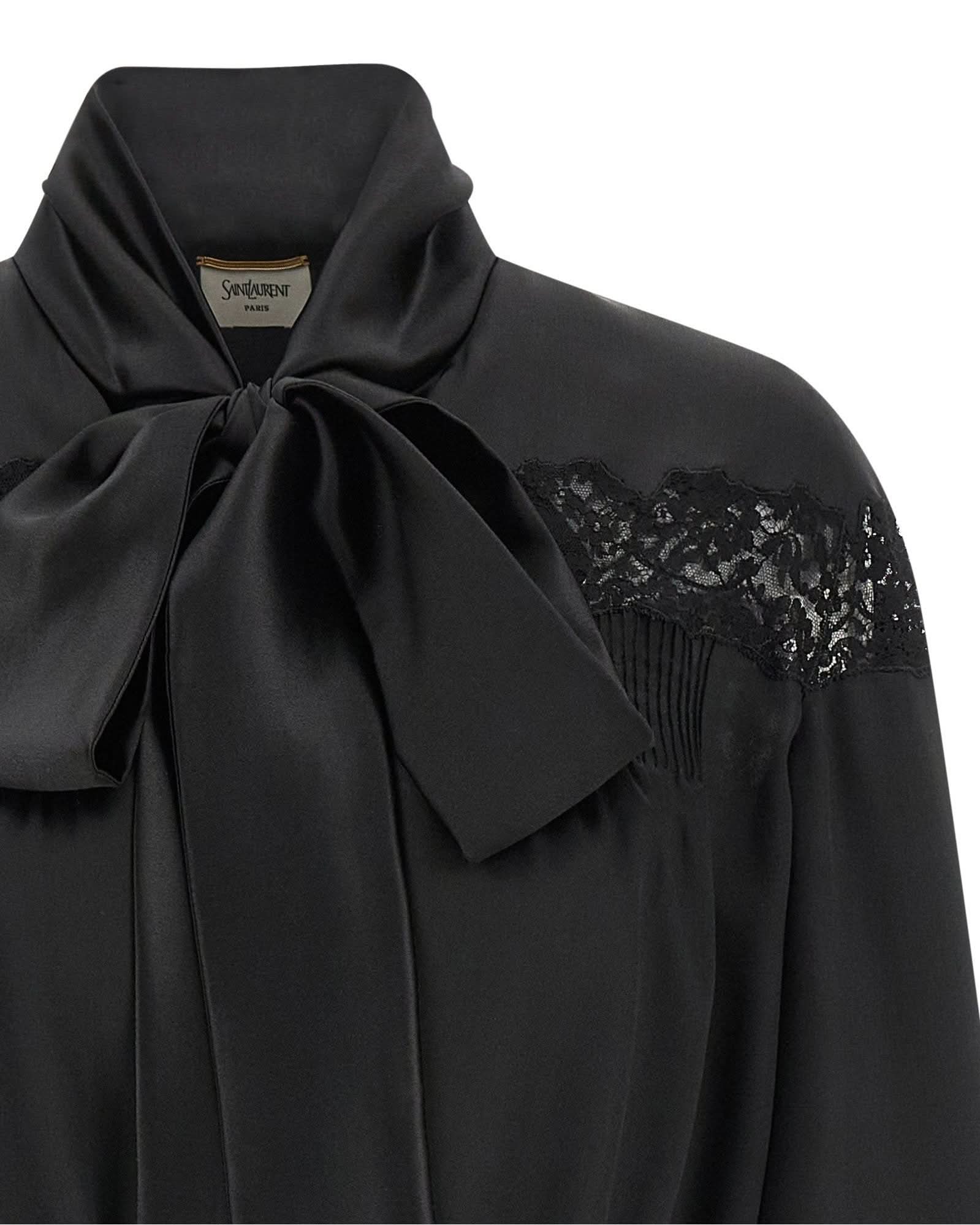 Saint Laurent Lace Silk Shirt Glam Steals