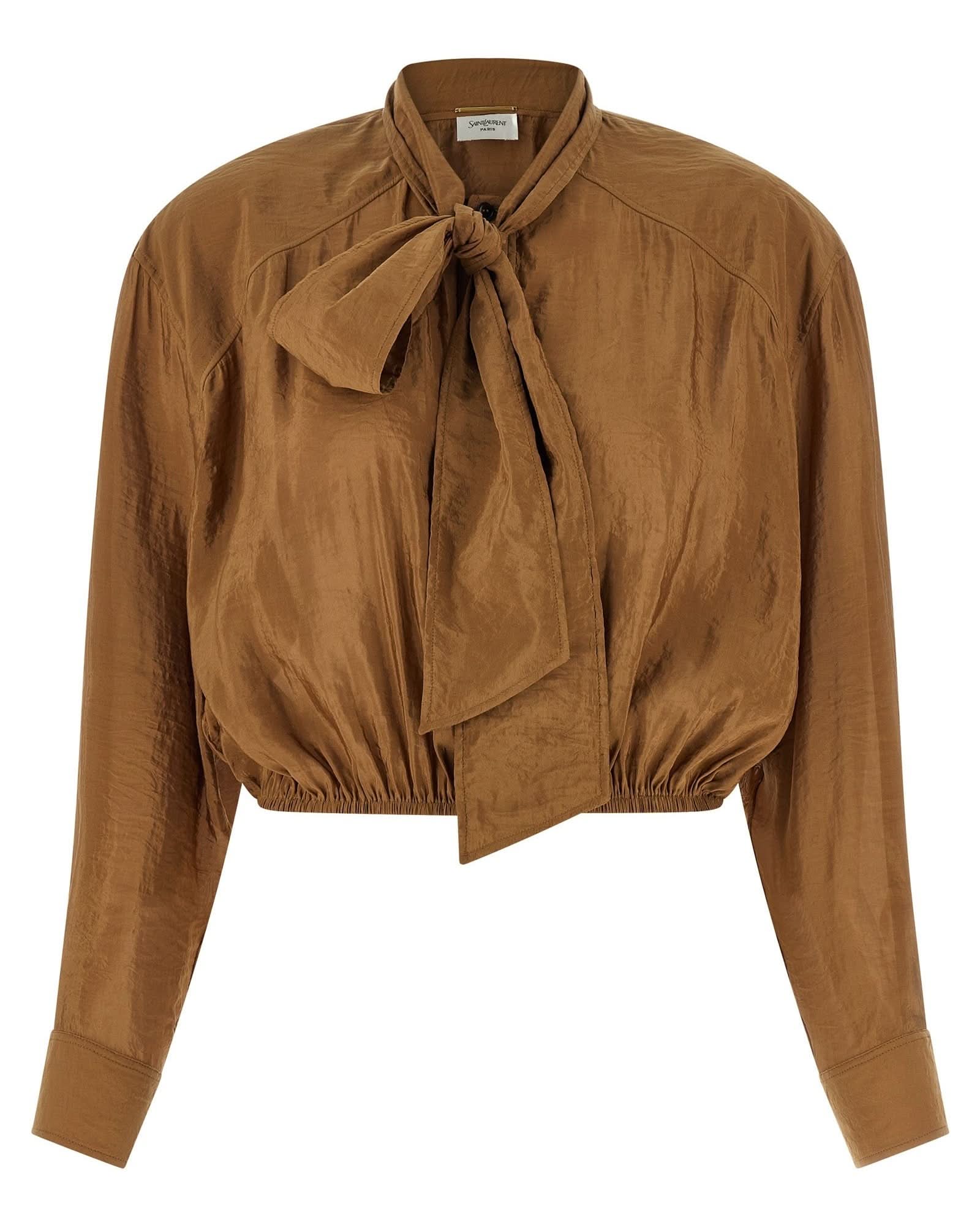Saint Laurent Lavallière Blouse Glam Steals