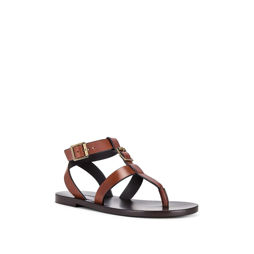 Saint Laurent Leather Hardy Sandals Glam Steals