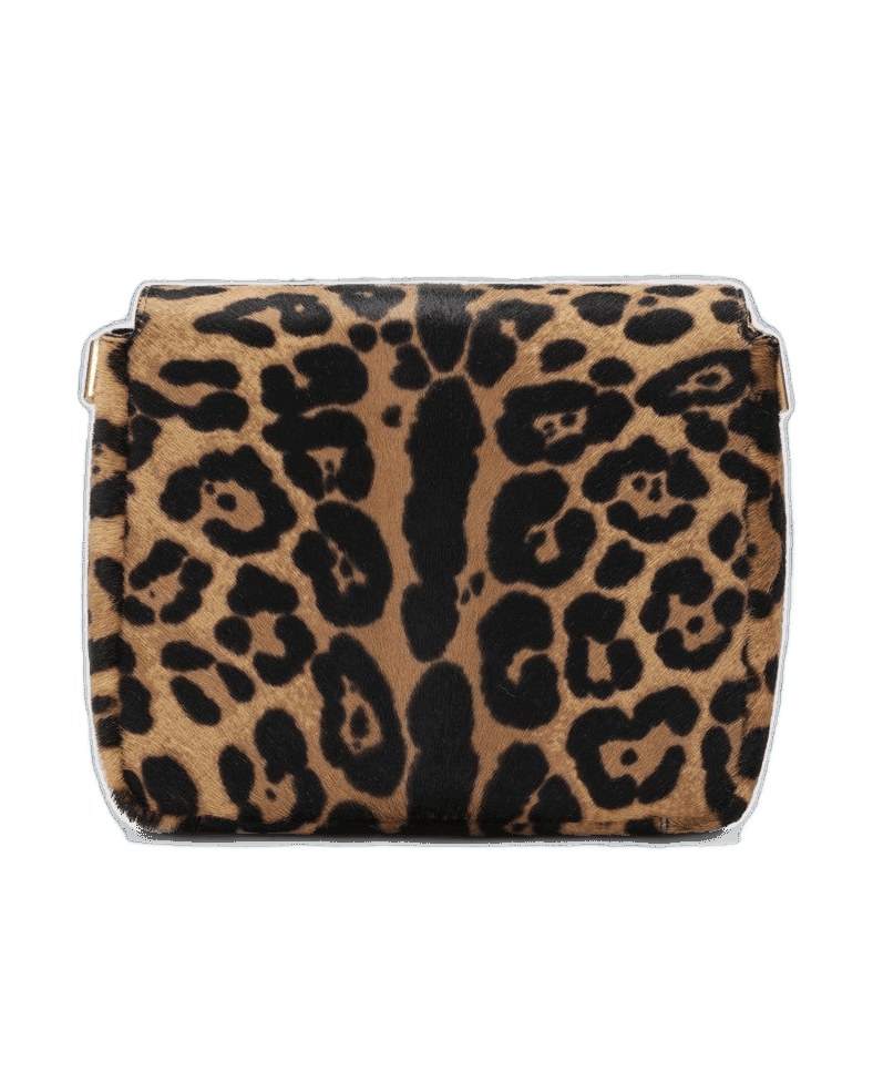 Saint Laurent Leather Leopard Print Kate Bag In Pony Effect Glam Steals
