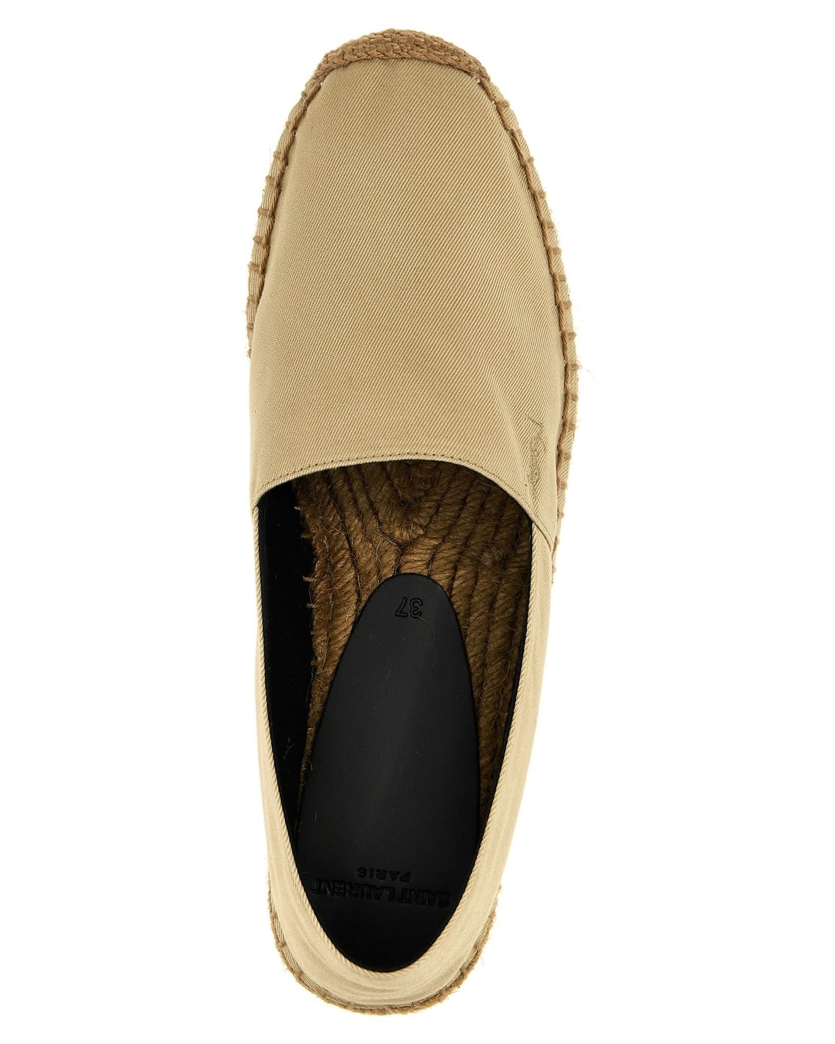 Saint Laurent Logo Embroidery Espadrilles Glam Steals