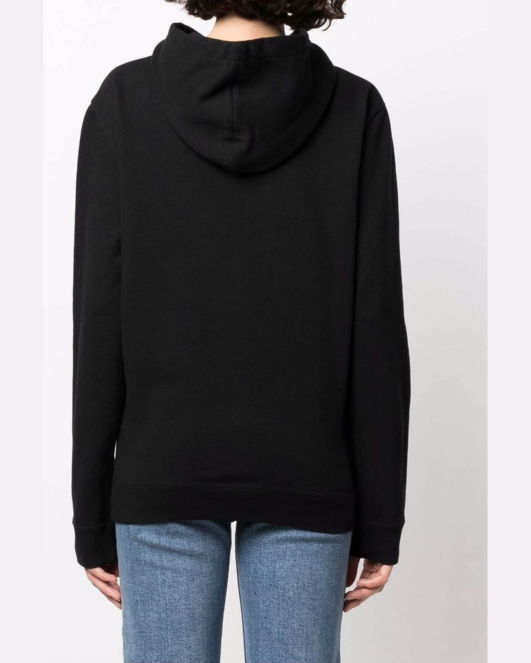 Saint Laurent Logo Print Hoodie Hoodies