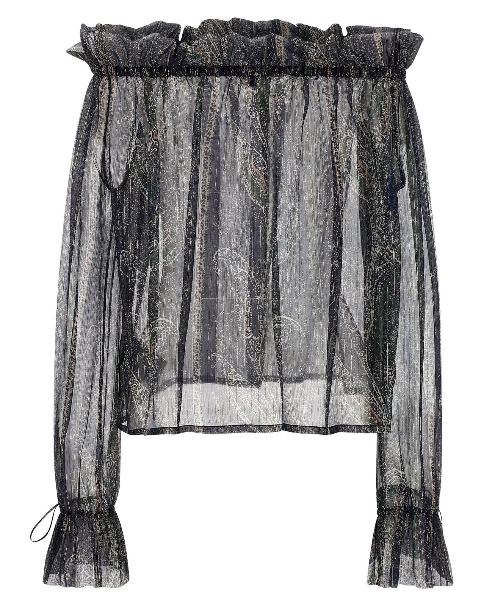 Saint Laurent Lurex Blouse Glam Steals