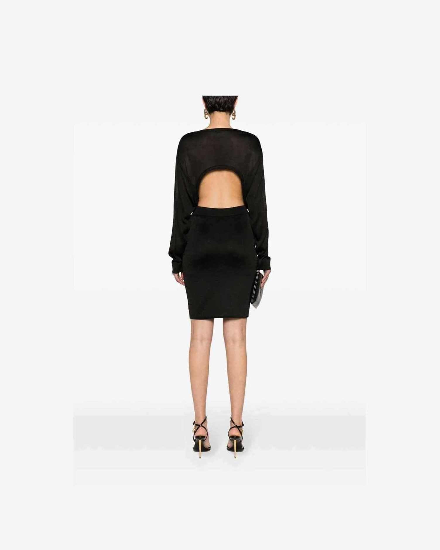Saint Laurent Open Back Knitted Dress Glam Steals