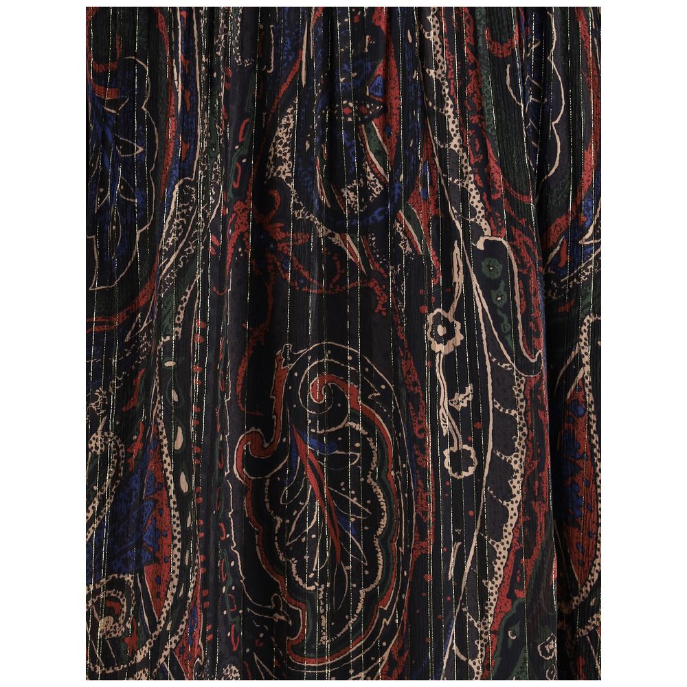 Saint Laurent Paisley Long Dress Glam Steals