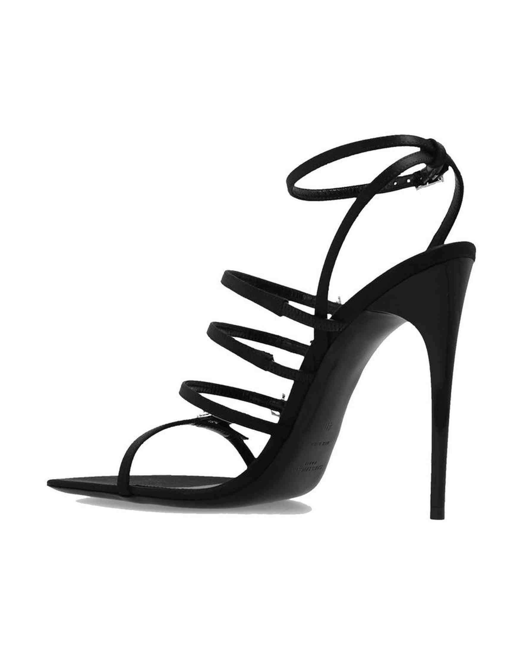 Saint Laurent Satin Jerry Sandals Glam Steals