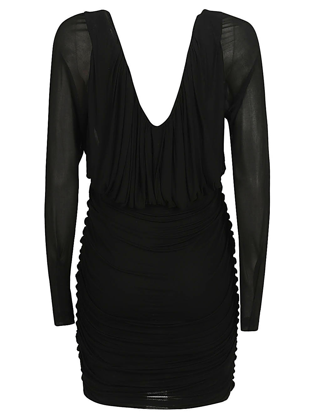 Saint Laurent Short Dress with V Neck Glam Steals