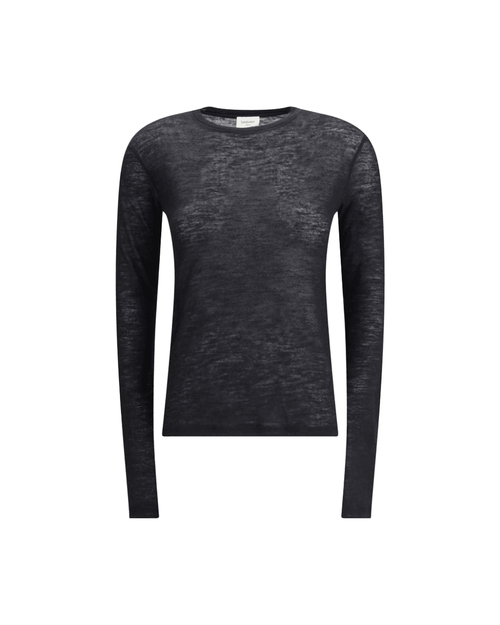 Saint Laurent Short-sleeved T-shirt in Cashmere and Silk Glam Steals