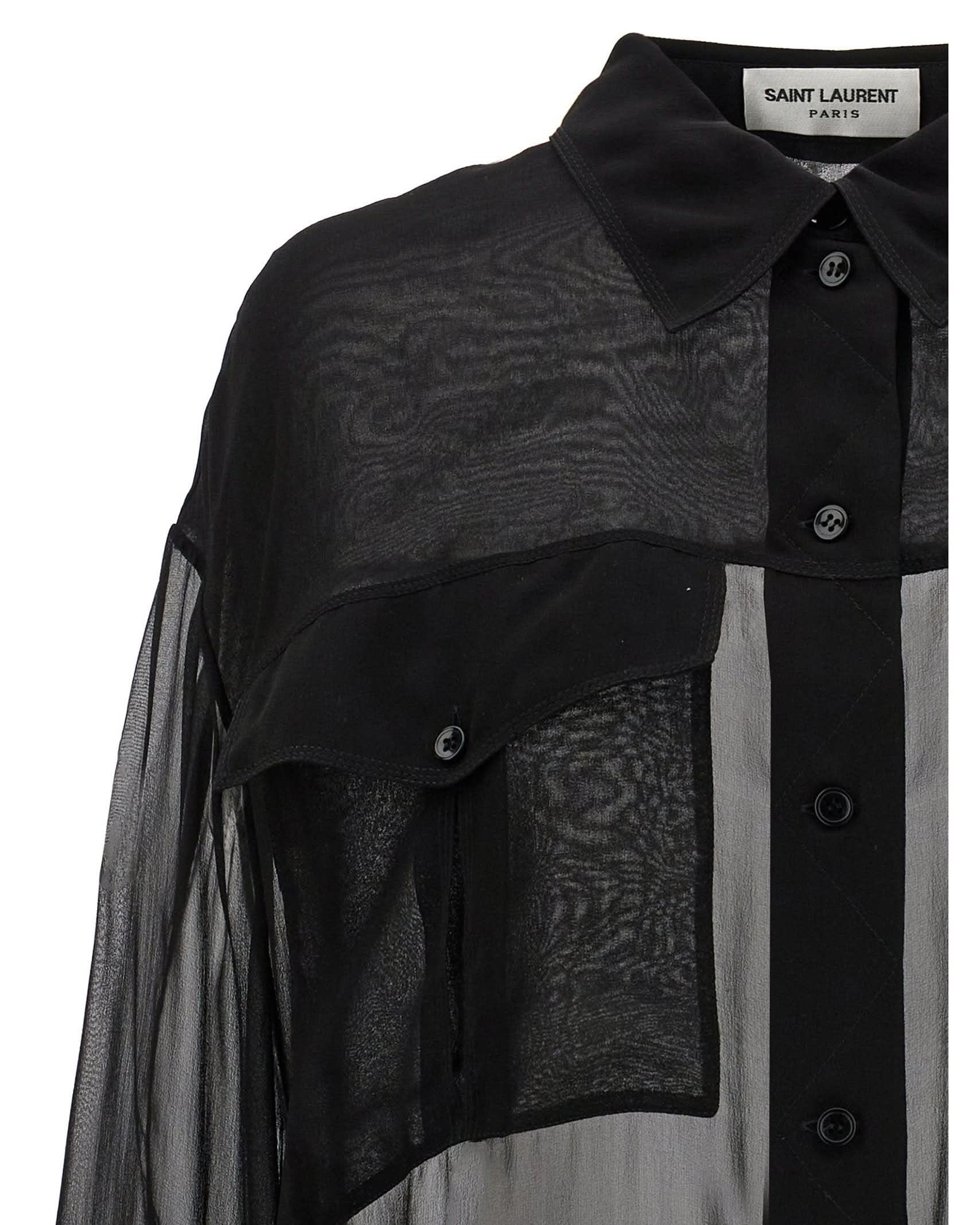 Saint Laurent Silk Muslin Shirt Glam Steals