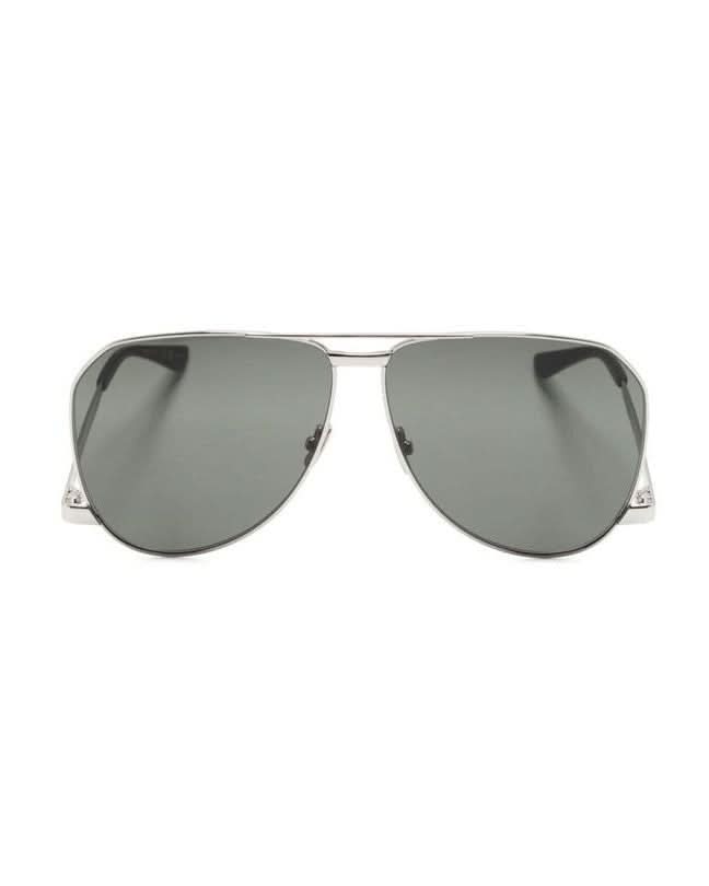 Saint Laurent Silver Metal Sunglasses Glam Steals