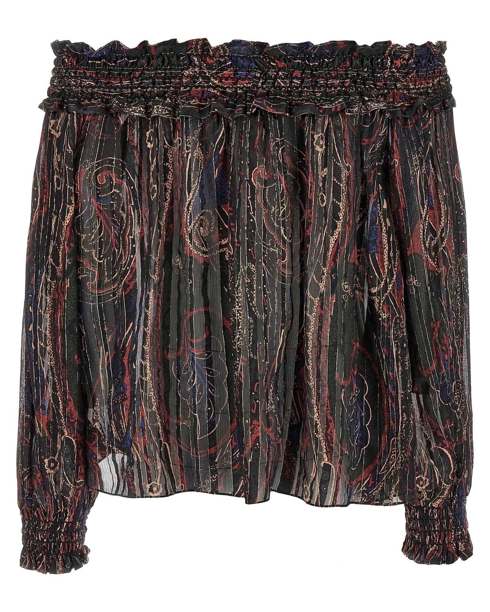 Saint Laurent Smock Stitch Blouse Glam Steals