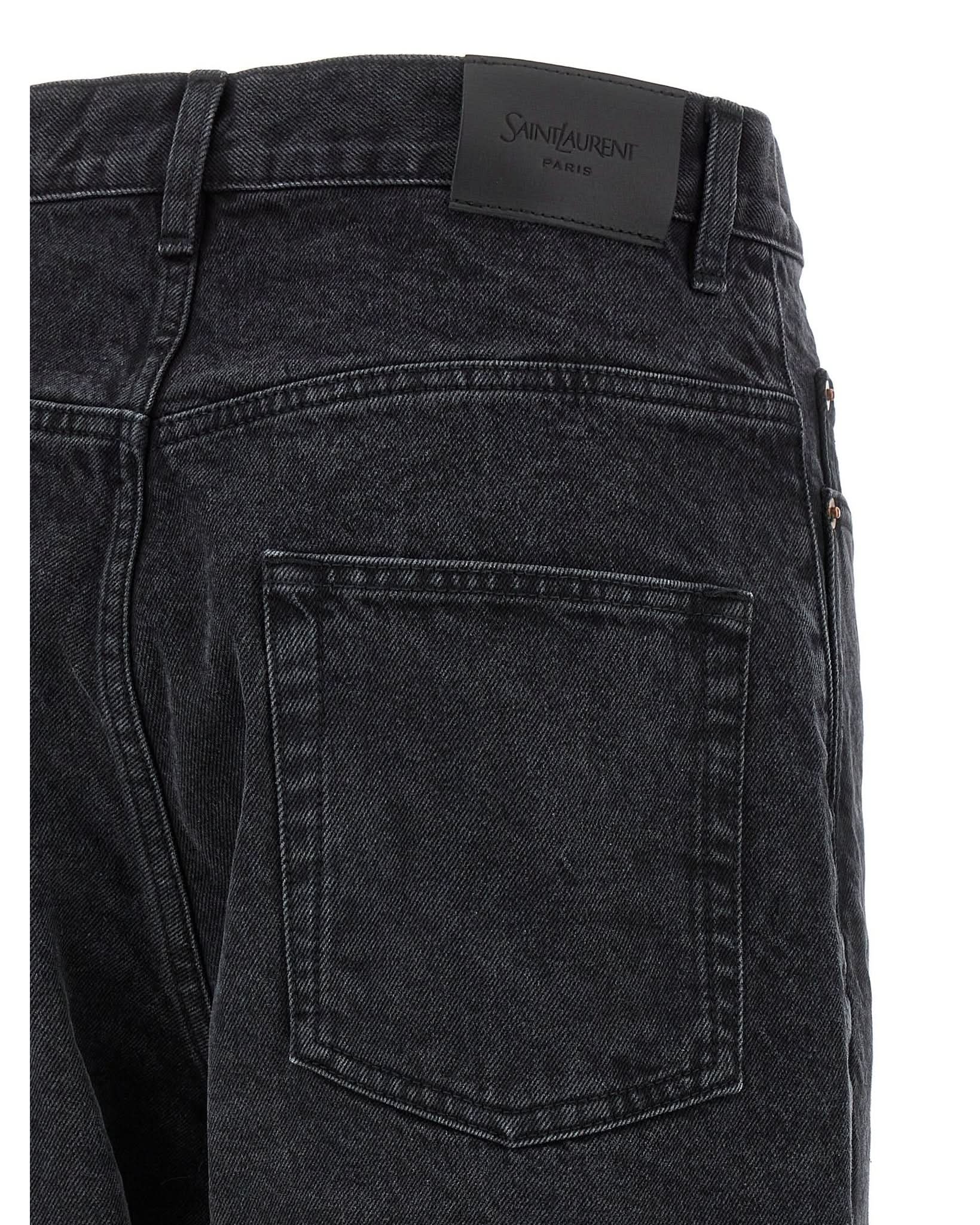 Saint Laurent Used Effect Jeans Glam Steals