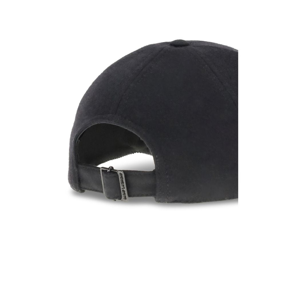 Saint Laurent Wool Baseball Cap Glam Steals