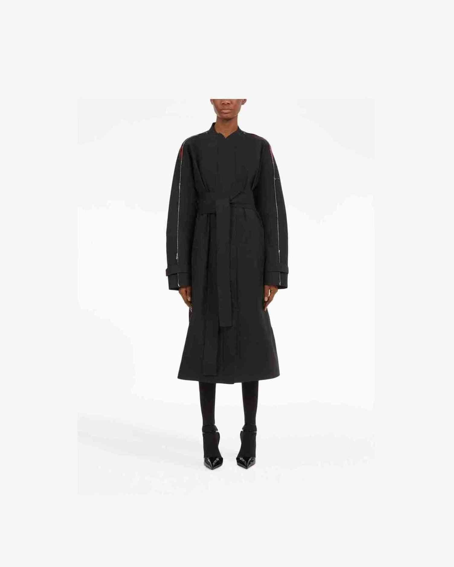 Salvatore Ferragamo Black Coat Trench Coats