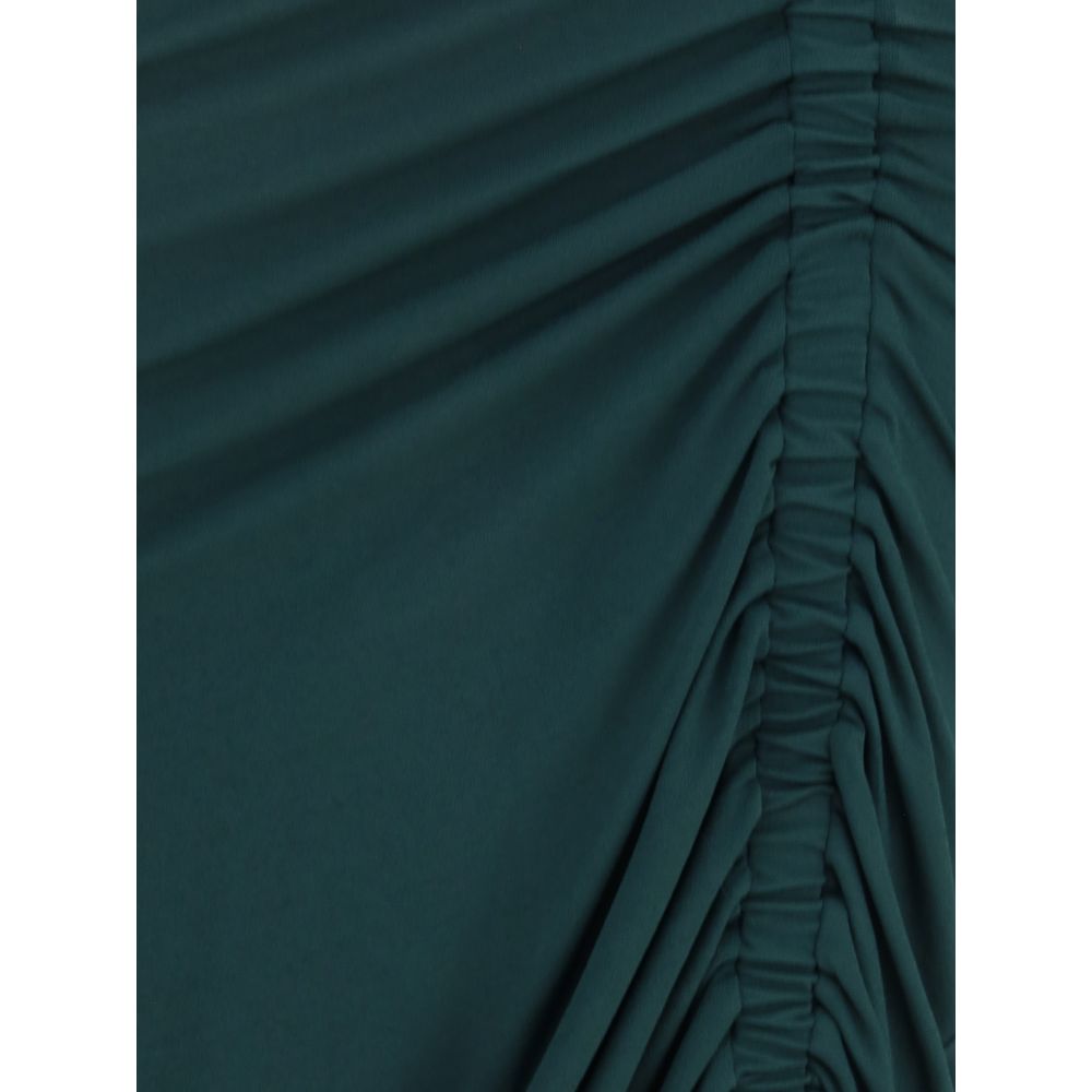 Salvatore Ferragamo Draped Midi Dress Glam Steals