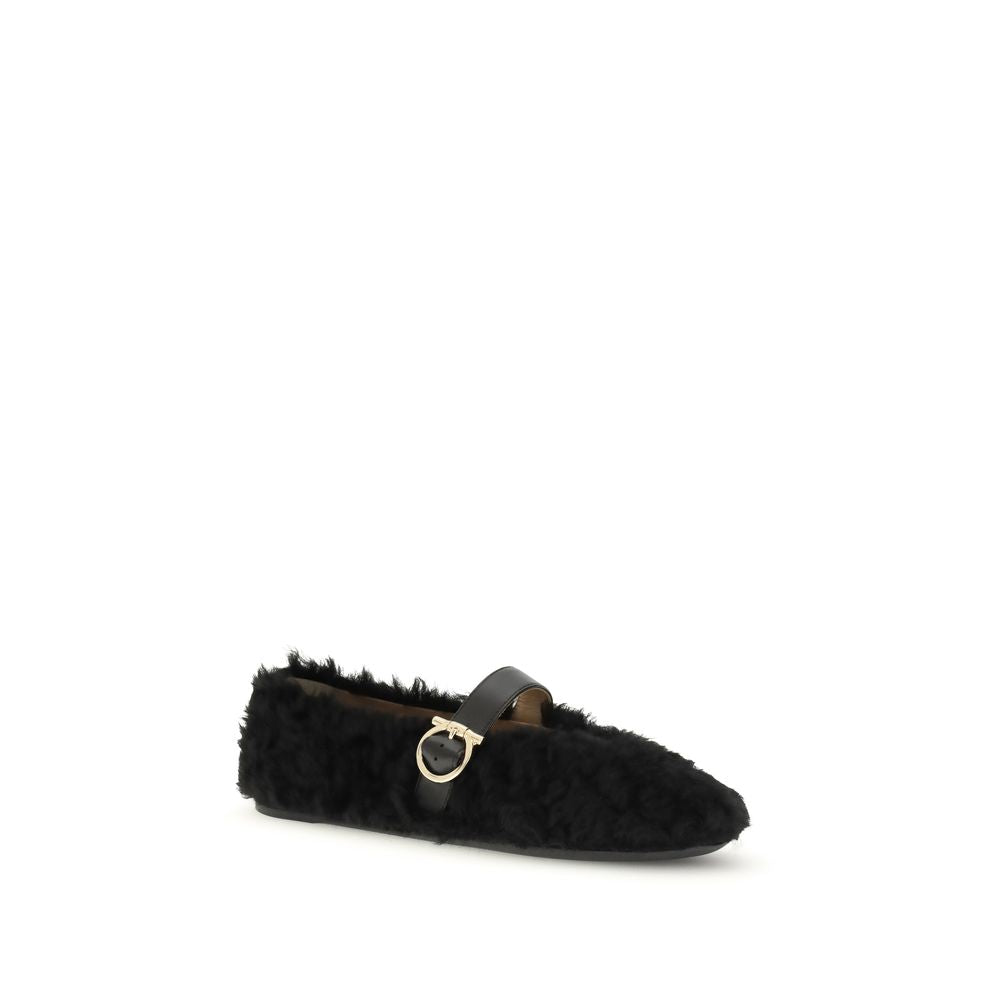 Salvatore Ferragamo Gancini Embellished Ballerinas Glam Steals