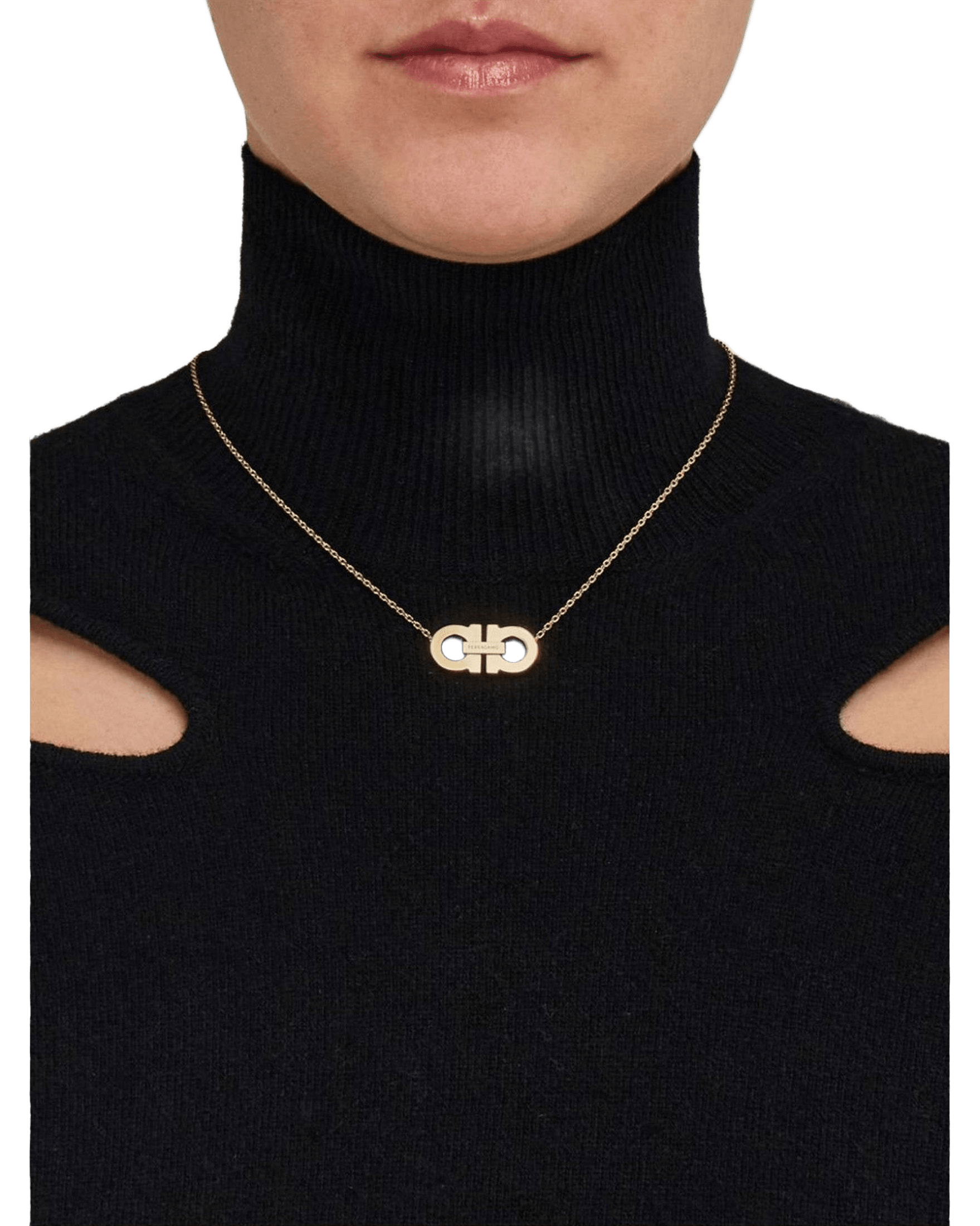 Salvatore Ferragamo Gancini Pendant Necklace Glam Steals