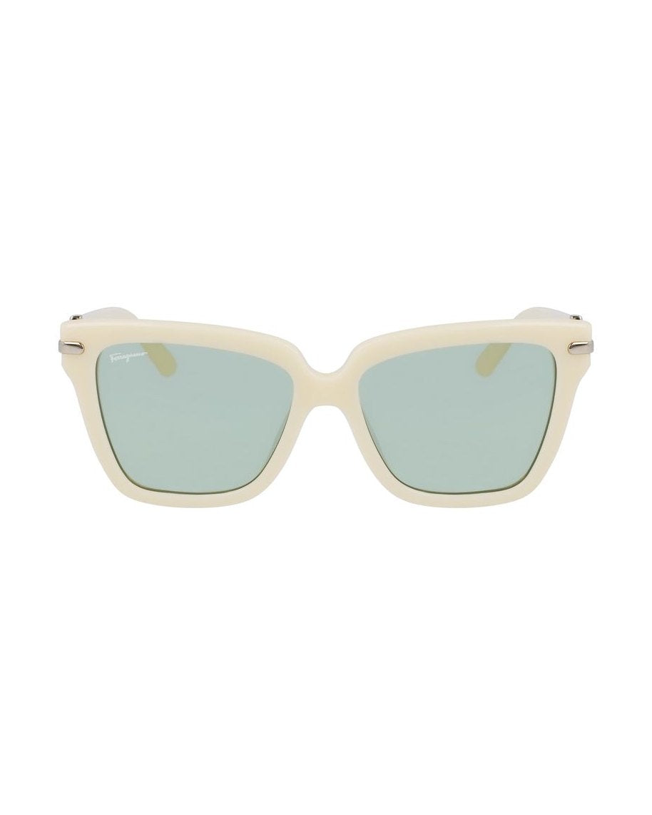 Salvatore Ferragamo Gray Acetate Sunglasses Glam Steals