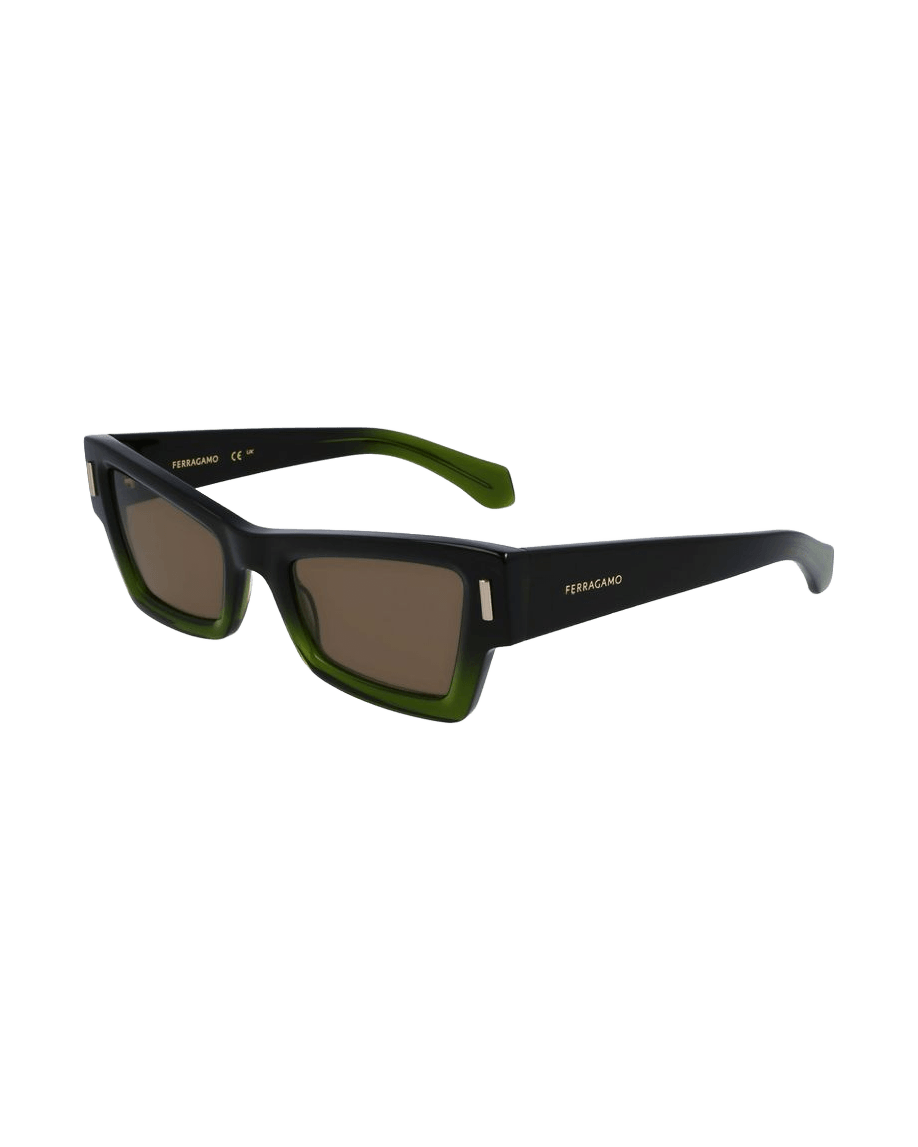 Salvatore Ferragamo Green Acetate Sunglasses Glam Steals