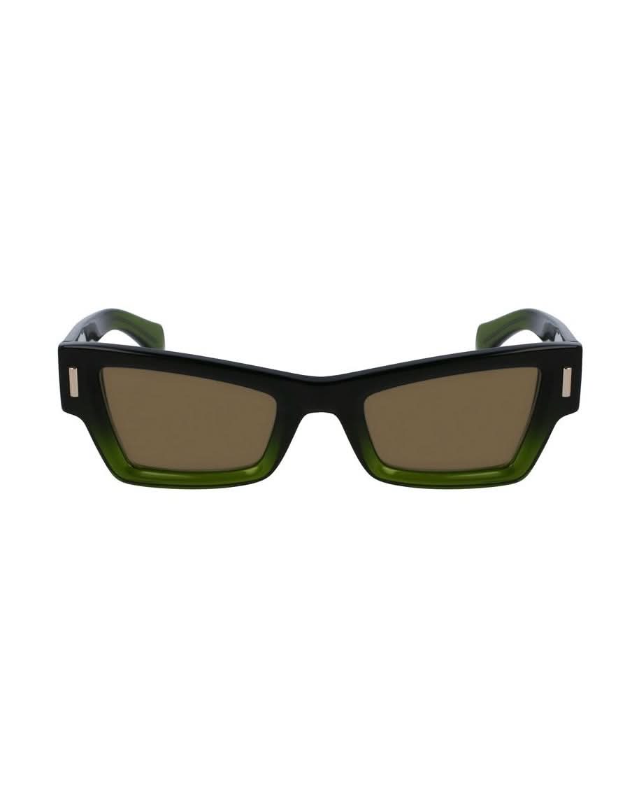 Salvatore Ferragamo Green Acetate Sunglasses Sunglasses