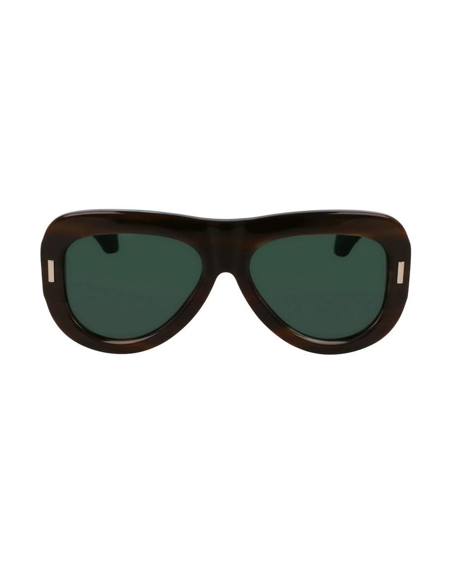 Salvatore Ferragamo Green Acetate Sunglasses Sunglasses