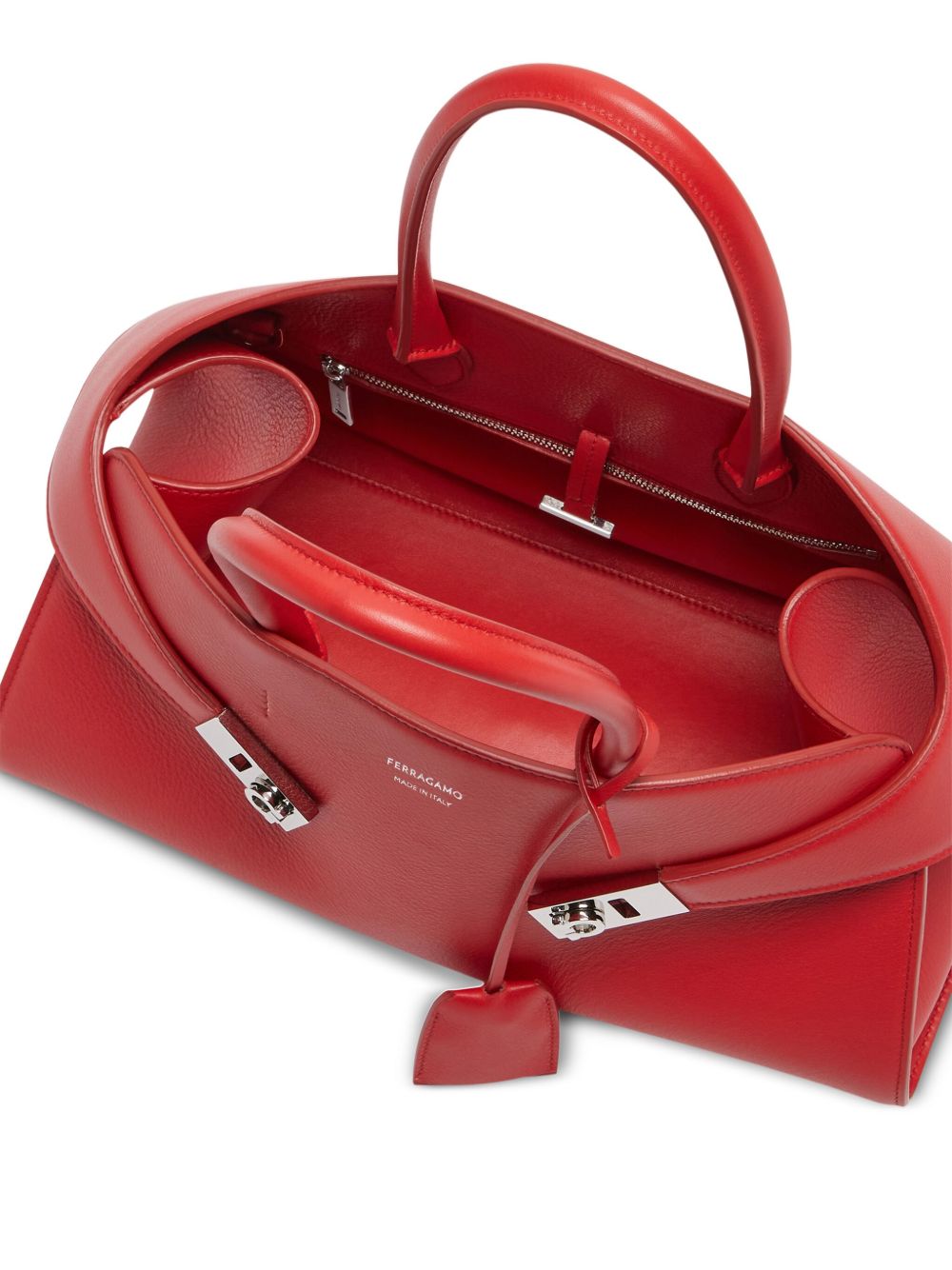 Salvatore Ferragamo Leather Hug Tote Bag Glam Steals