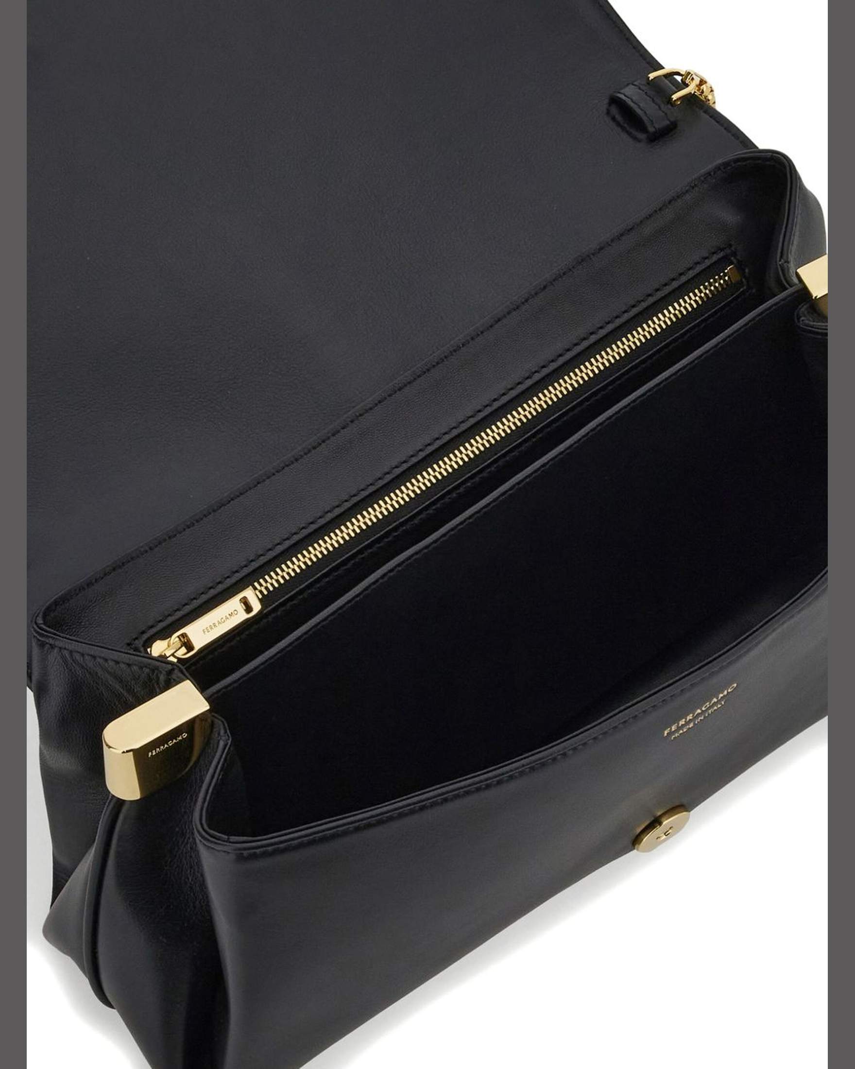 Salvatore Ferragamo Medium Front Flap Soulder Bag Glam Steals