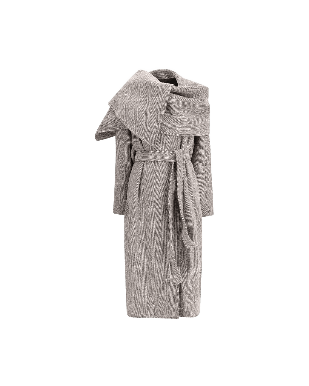 Salvatore Ferragamo Oversized Asymmetric Coat Glam Steals