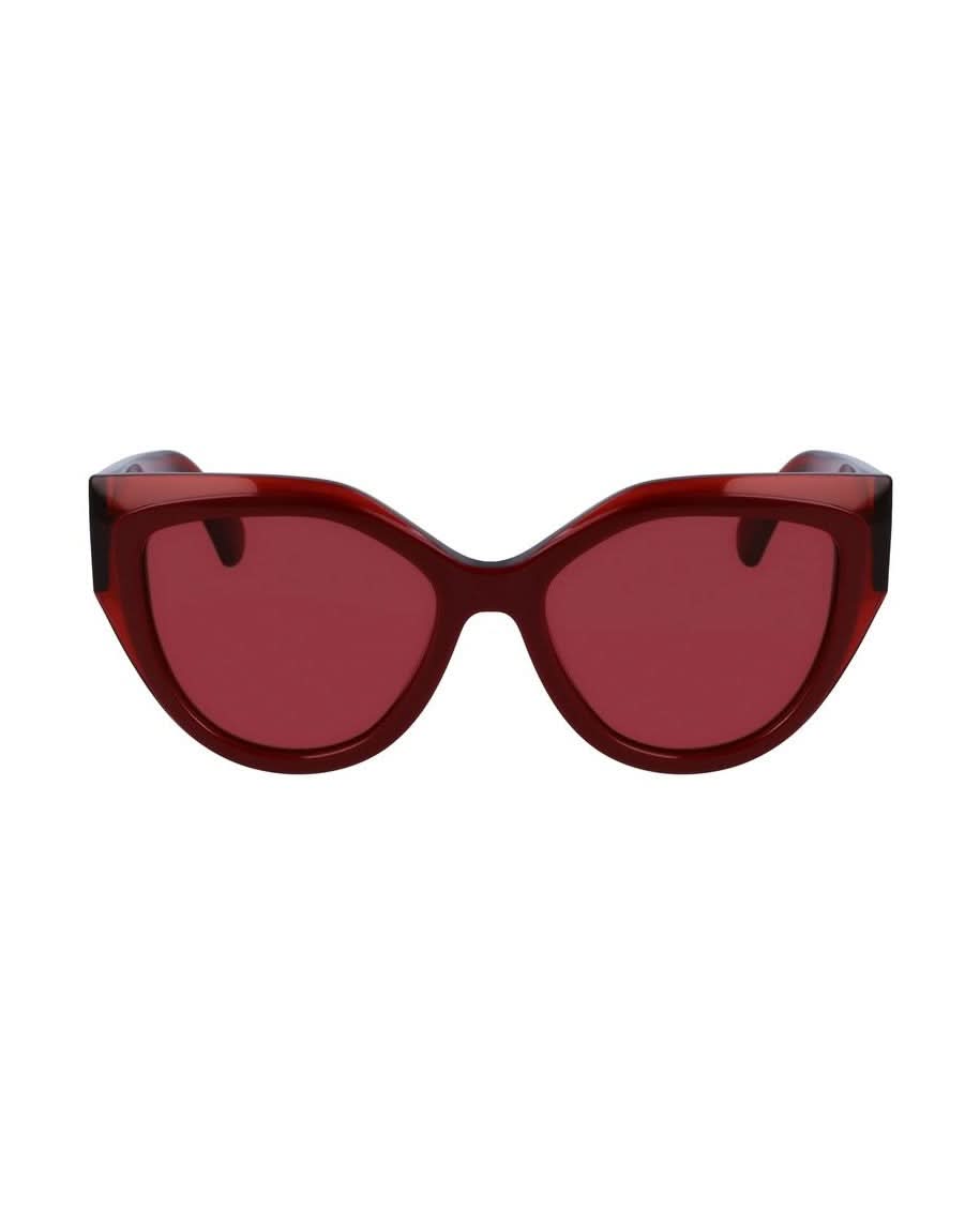 Salvatore Ferragamo Red Acetate Sunglasses Sunglasses