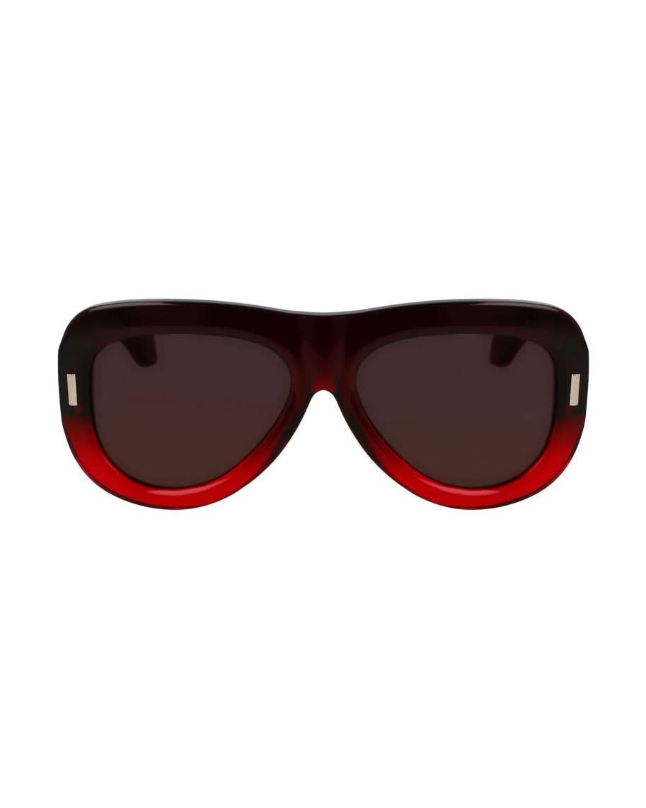 Salvatore Ferragamo Red Acetate Sunglasses Sunglasses