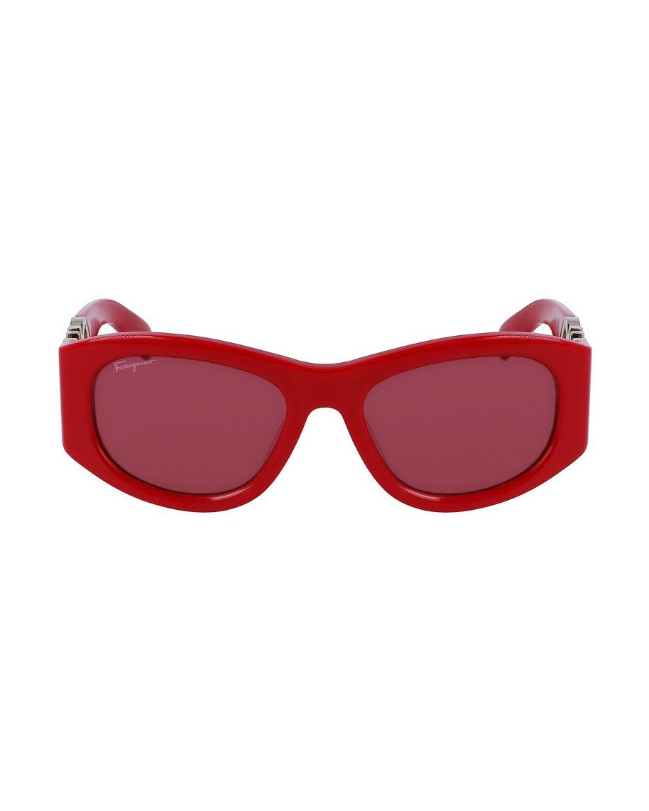 Salvatore Ferragamo Red Acetate Sunglasses Glam Steals