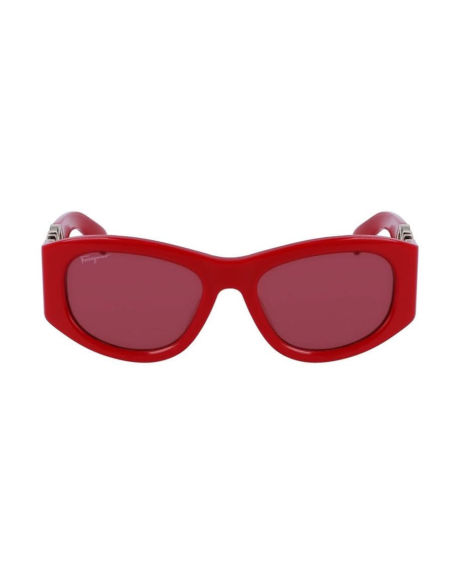 Salvatore Ferragamo Red Acetate Sunglasses Sunglasses