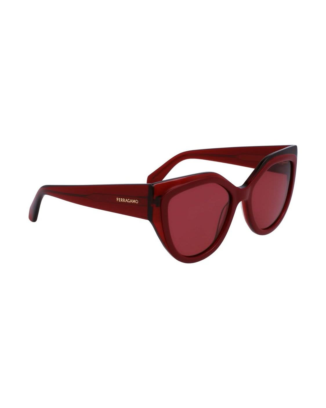 Salvatore Ferragamo Red Acetate Sunglasses Sunglasses