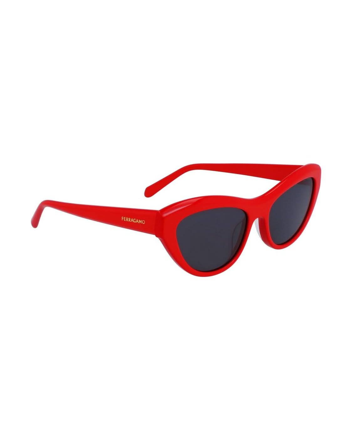 Salvatore Ferragamo Red Acetate Sunglasses Sunglasses