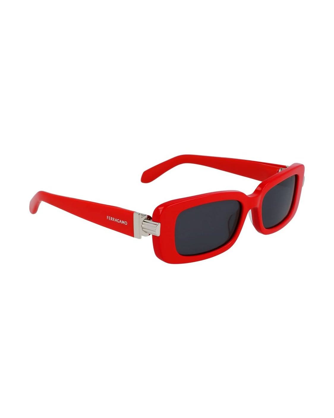 Salvatore Ferragamo Red Acetate Sunglasses Sunglasses