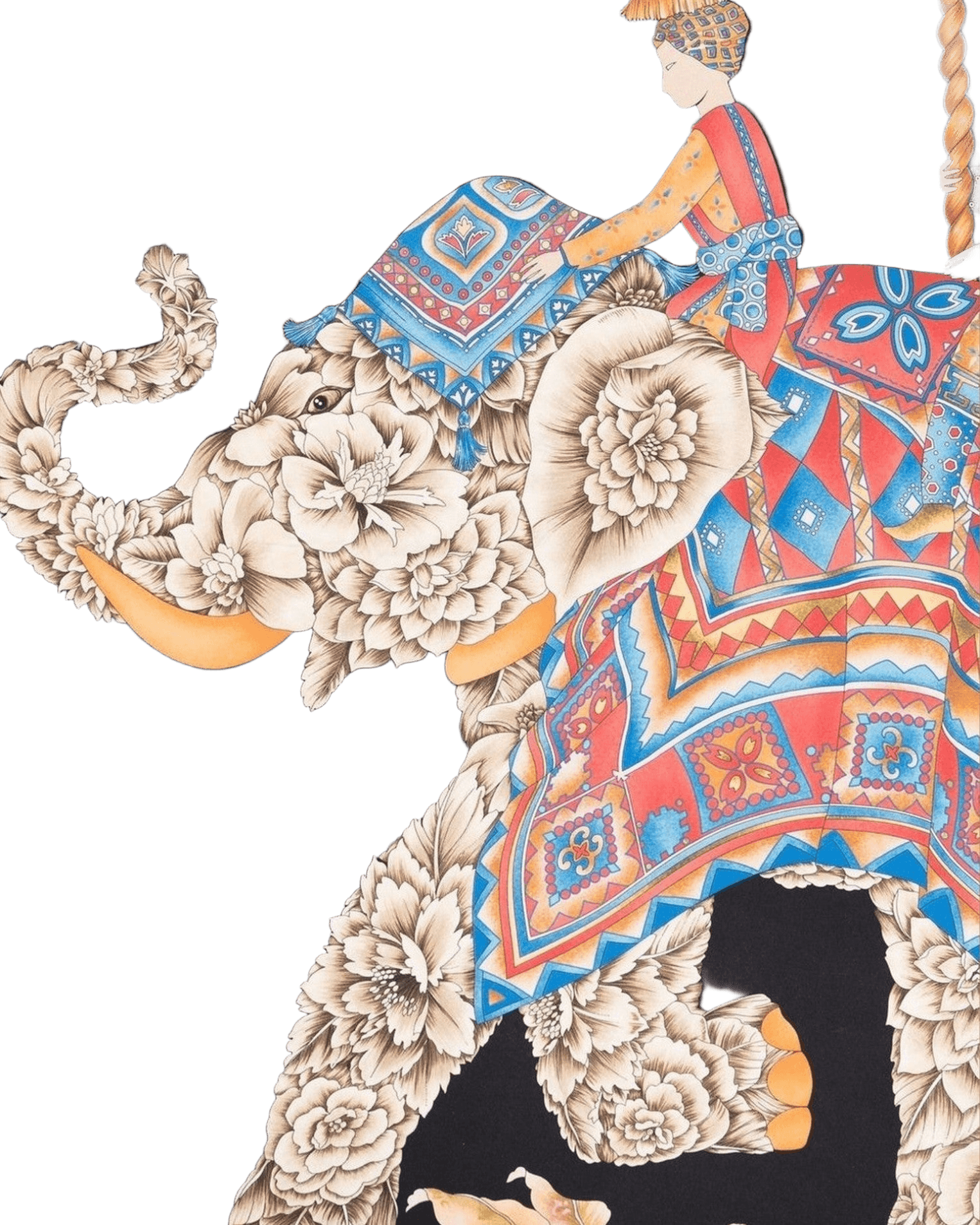 Salvatore Ferragamo Silk India Print Scarf Glam Steals