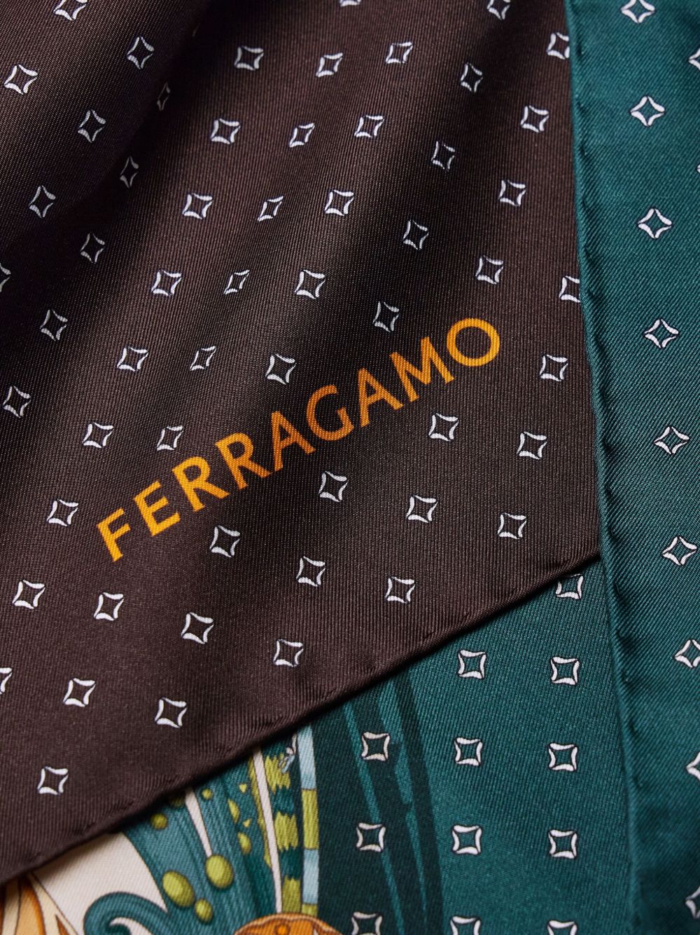 Salvatore Ferragamo Silk Madras Print Foulard Glam Steals