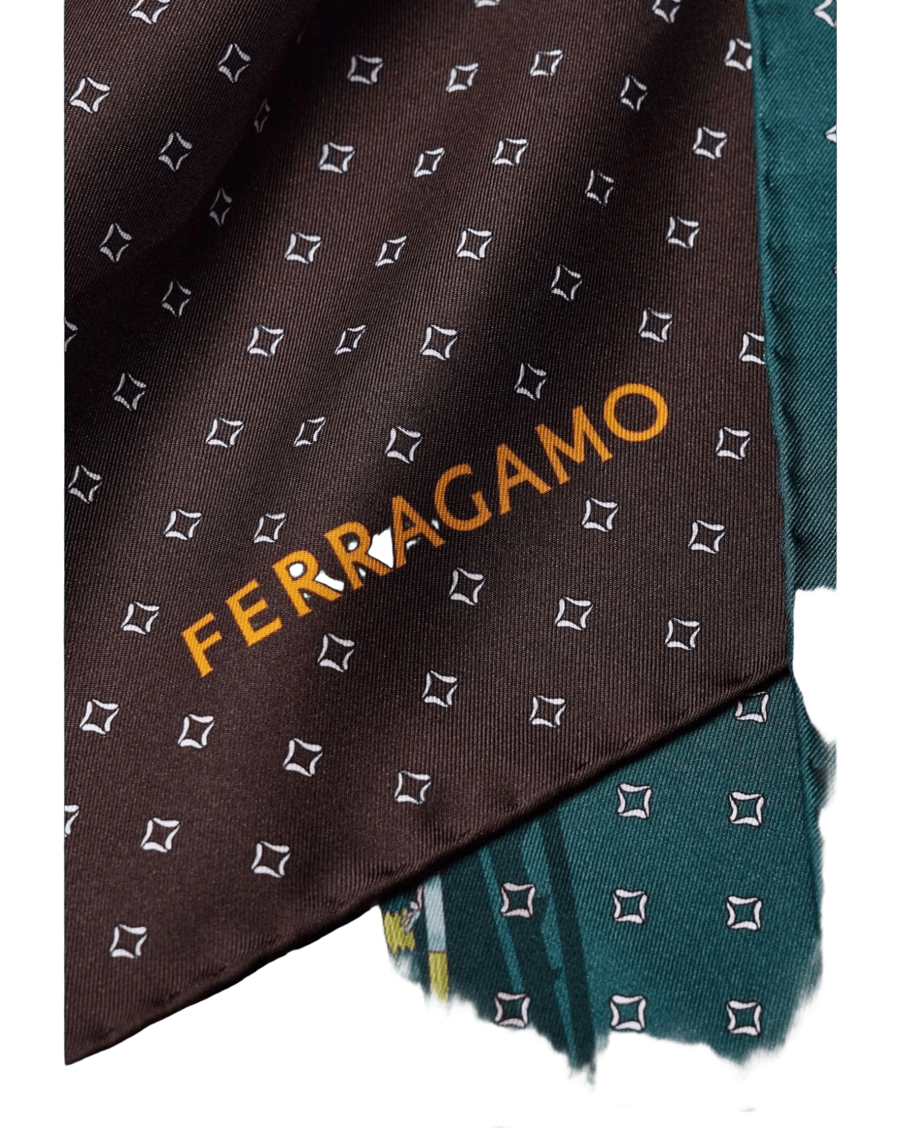 Salvatore Ferragamo Silk Madras Print Foulard Glam Steals