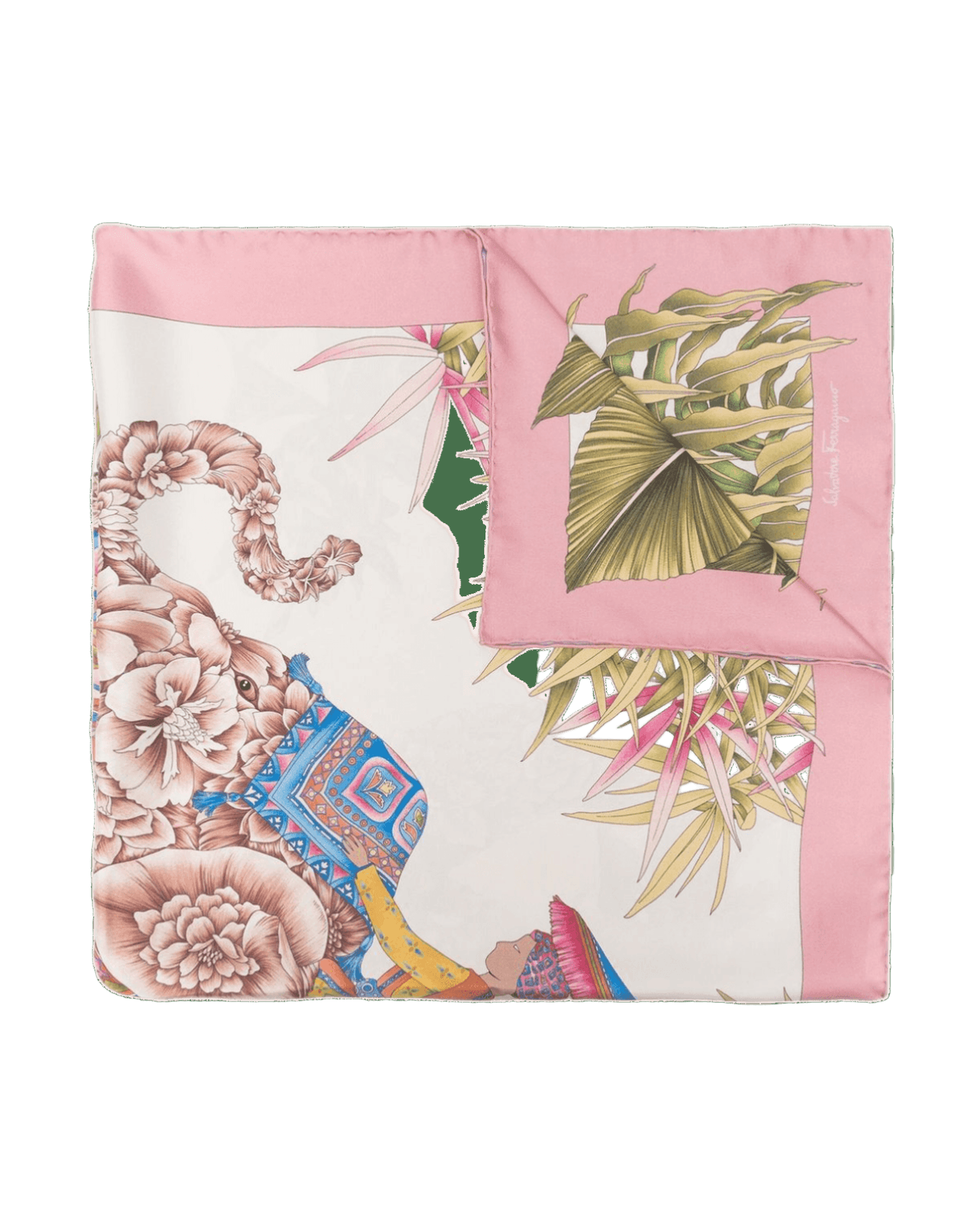 Salvatore Ferragamo Silk Printed Scarf Glam Steals
