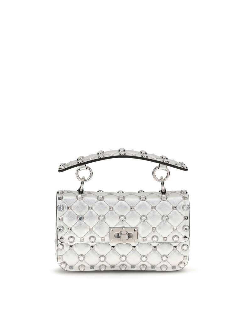 Valentino Garavani Silver Lamb Ovis Aries Shoulder Bag Glam Steals